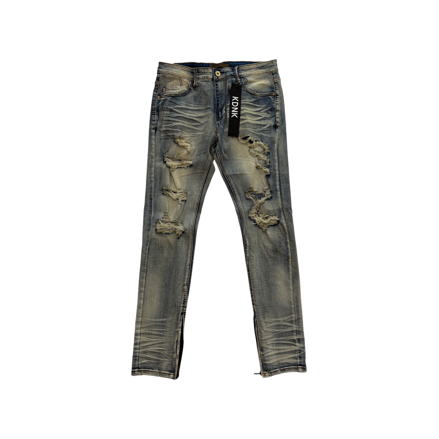 KDNK Distressed Tapered Skinny Jean