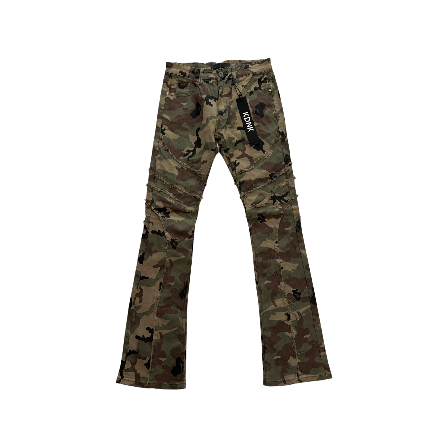 KDNK Camo Skinny Flare Jean