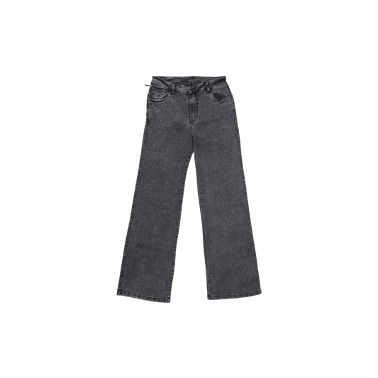 Wash Black Rhinestone Jean
