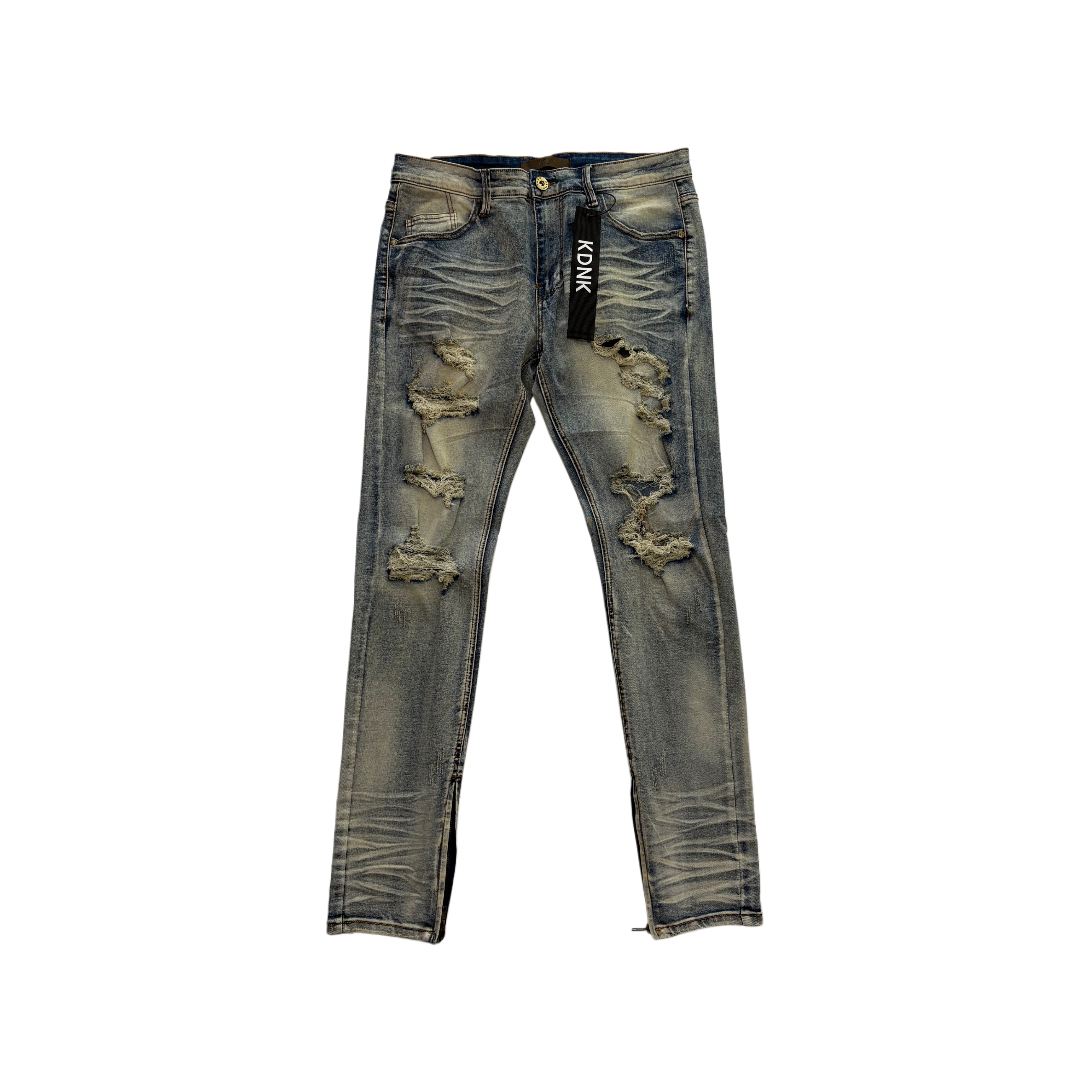 KDNK Distressed Tapered Skinny Jean