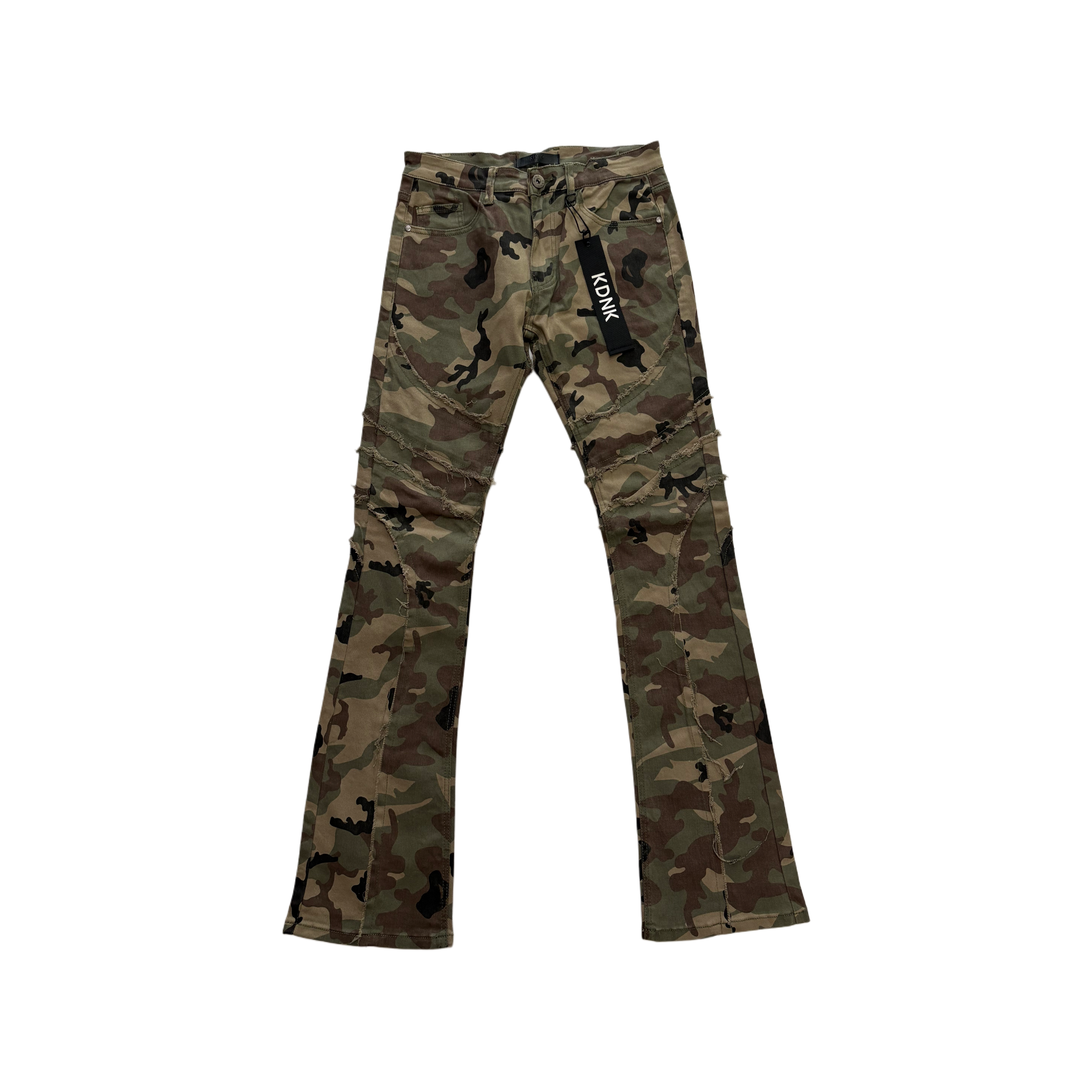 KDNK Camo Skinny Flare Jean