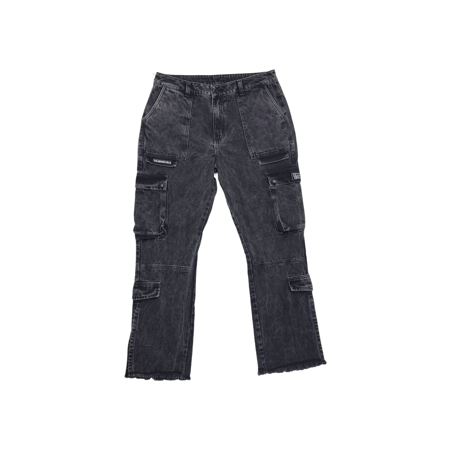 Washed Cargo Denim