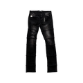KDNK Black Washed Stacked Pant
