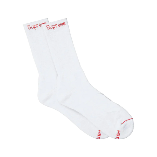 Supreme Socks Pair White