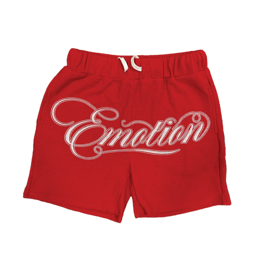 Mixed Emotion Red Signature Short
