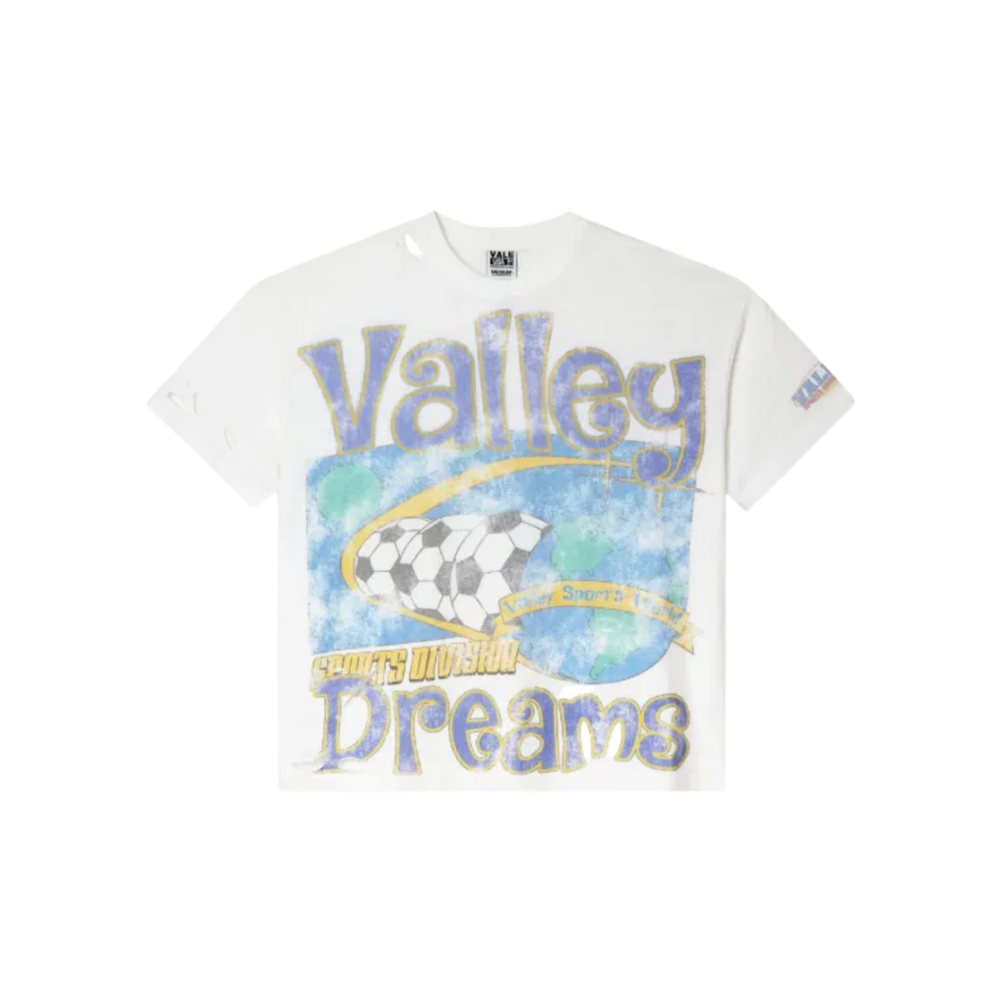 Vale Soccer white tee
