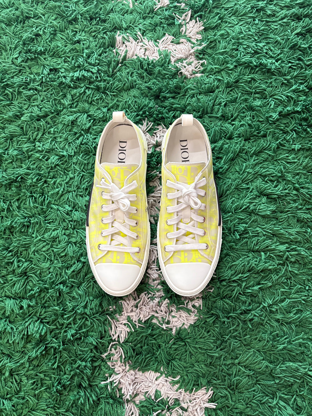 Dior B23 Low Oblique “white yellow”