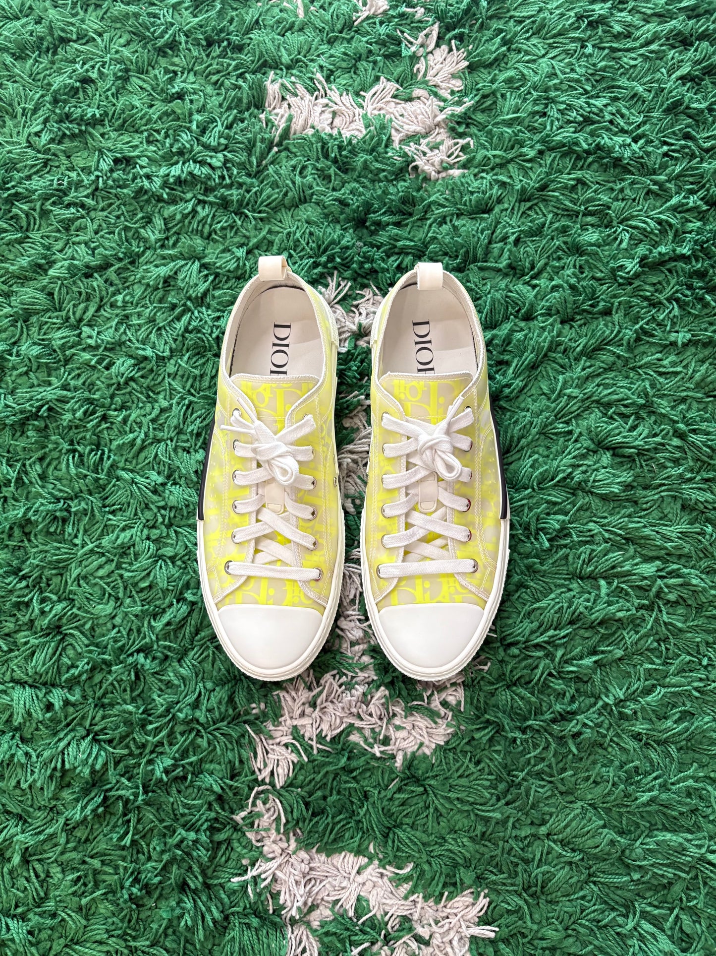 Dior B23 Low Oblique “white yellow”