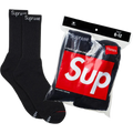Supreme Socks Pack Black