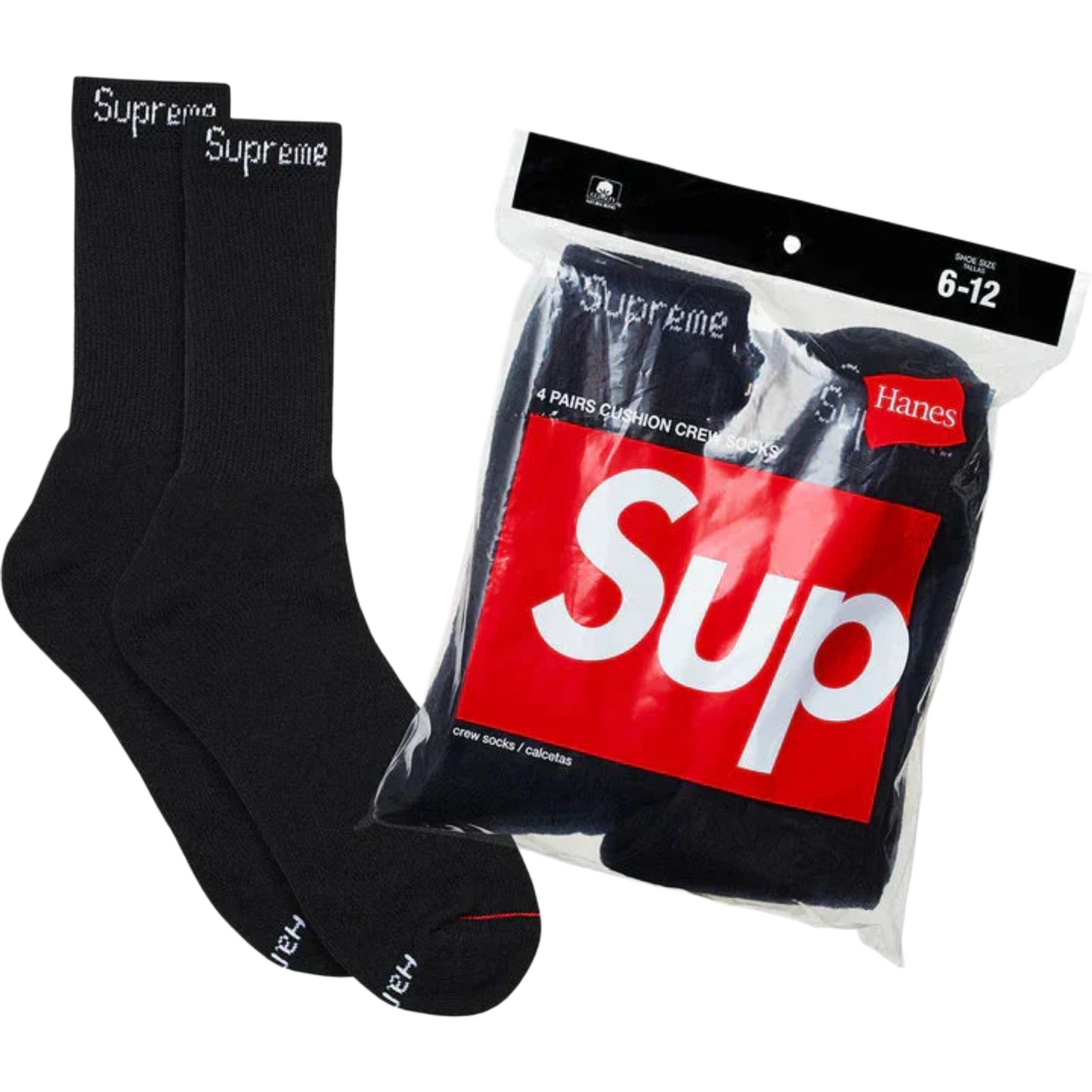 Supreme Socks Pack Black