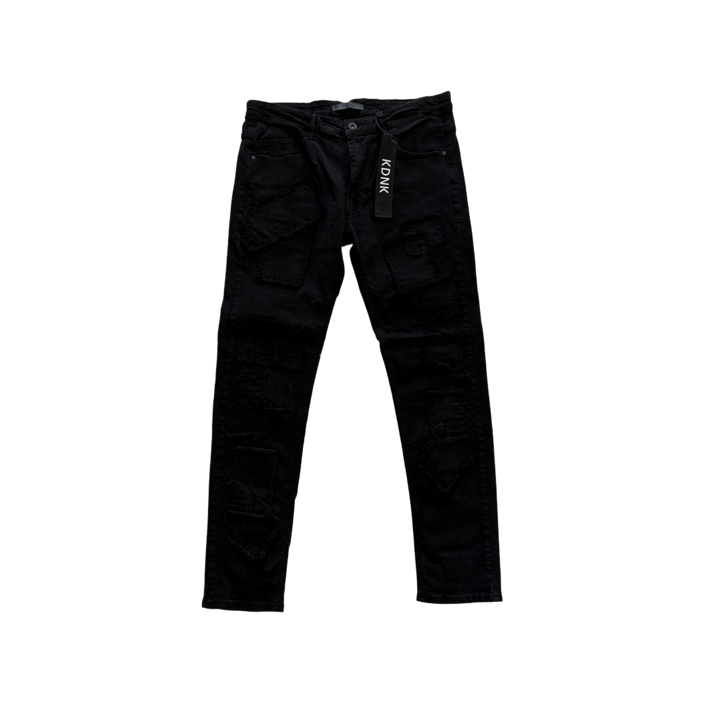 KDNK Black Patches Skinny Jean