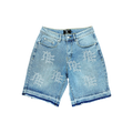 Mixed Emotion Rhinestones Denim Shorts